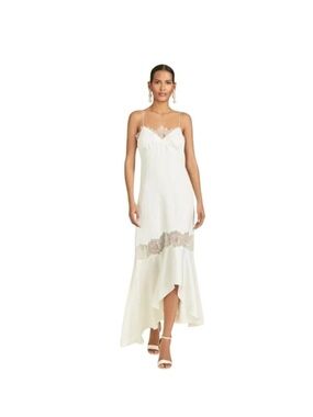SACHIN + BABI Dress Size 0 Evening Gown NEW Candace Lace Cream Ivory Hi Low